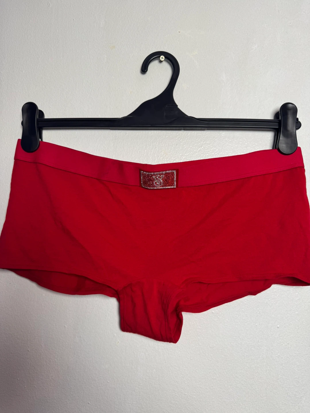 Victoria's Secret Red Shortie Panty with Rhinestone Logo - photo 5