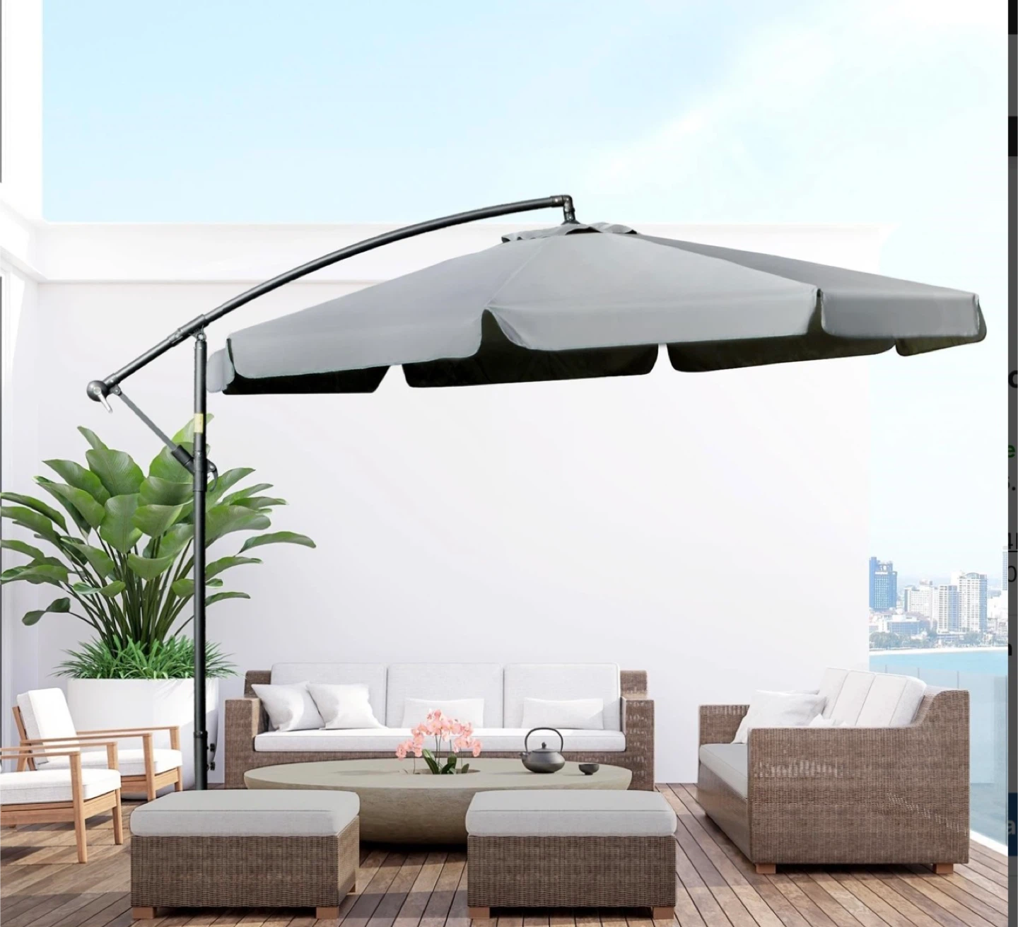 Outsunny Cantilever Patio Umbrella