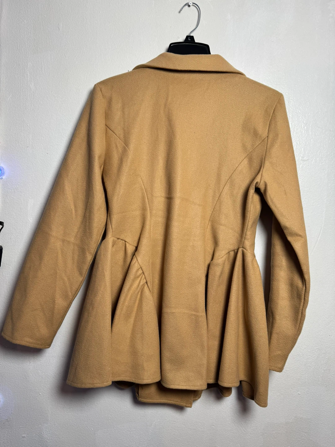 SHEIN Camel Peplum Blazer - photo 2