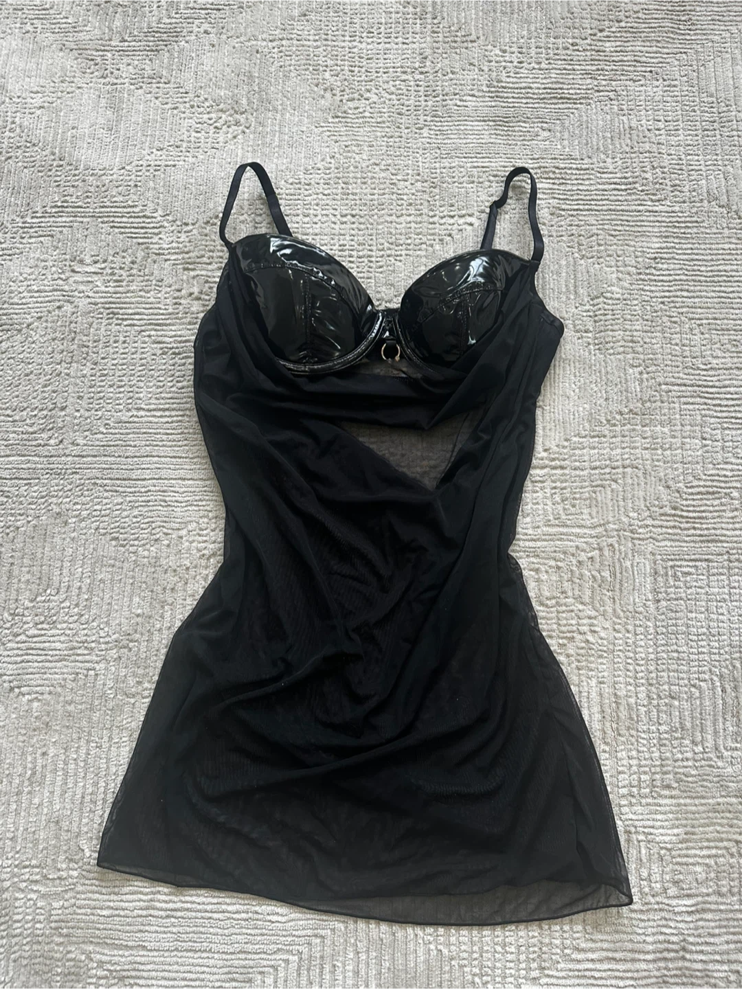 Fashion Nova Mesh Lingerie Dress