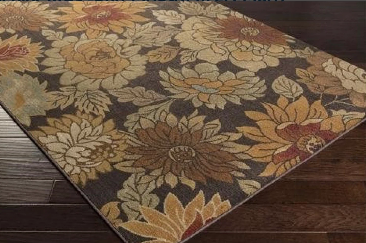 HANCHEN Floral Polyester Area Rug (150*97cm) - photo 2