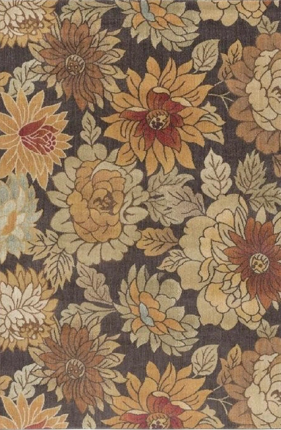 HANCHEN Floral Polyester Area Rug (150*97cm)