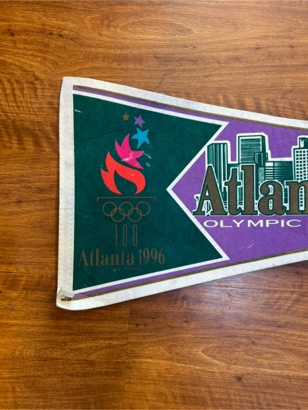 Atlanta 1996 Olympic Games Pennant - photo 2