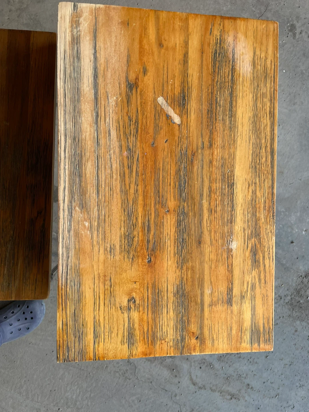 Refinished Nesting Tables - Wood & Metal - photo 3