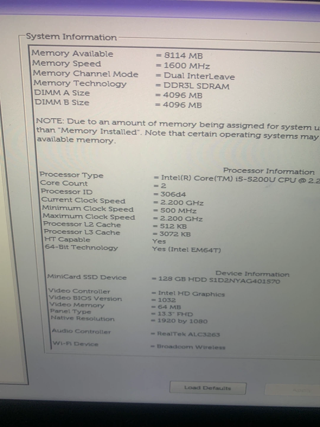 Dell XPS Laptop Intel Core i5-5200U 13.3" FHD - photo 3