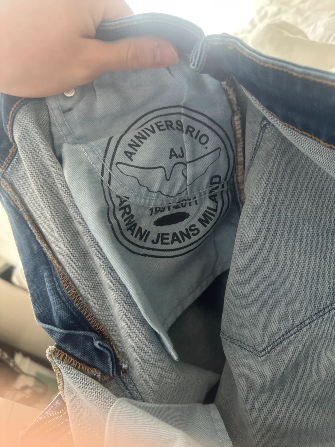 Armani Jeans "Anniversario" Blue Denim Jeans - photo 2