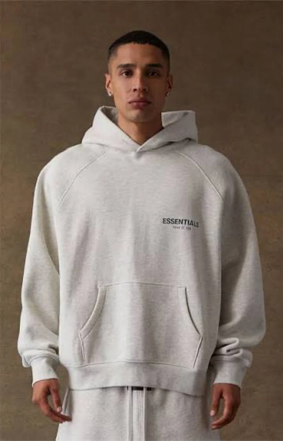 Fear of God Essentials Hoodie - Light Heather Grey