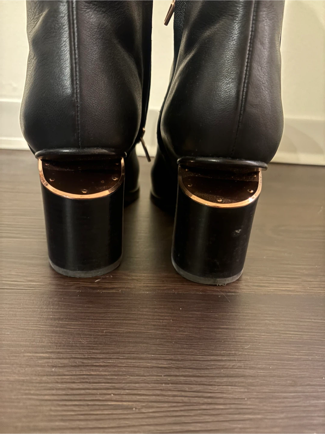 Alexander Wang Black Leather Gabi Ankle Boots Size 8 - photo 4