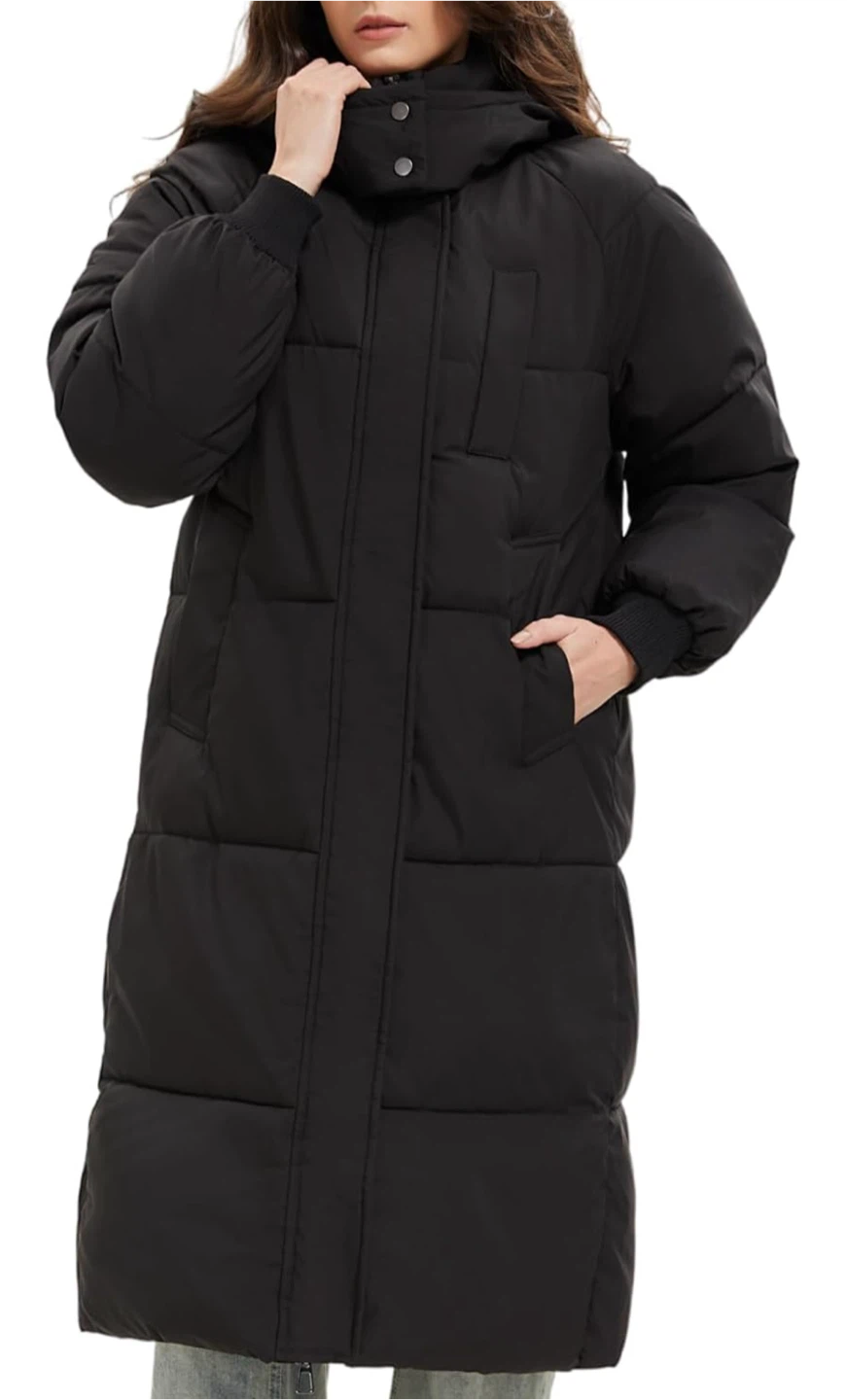 Black Puffer Winter Coat