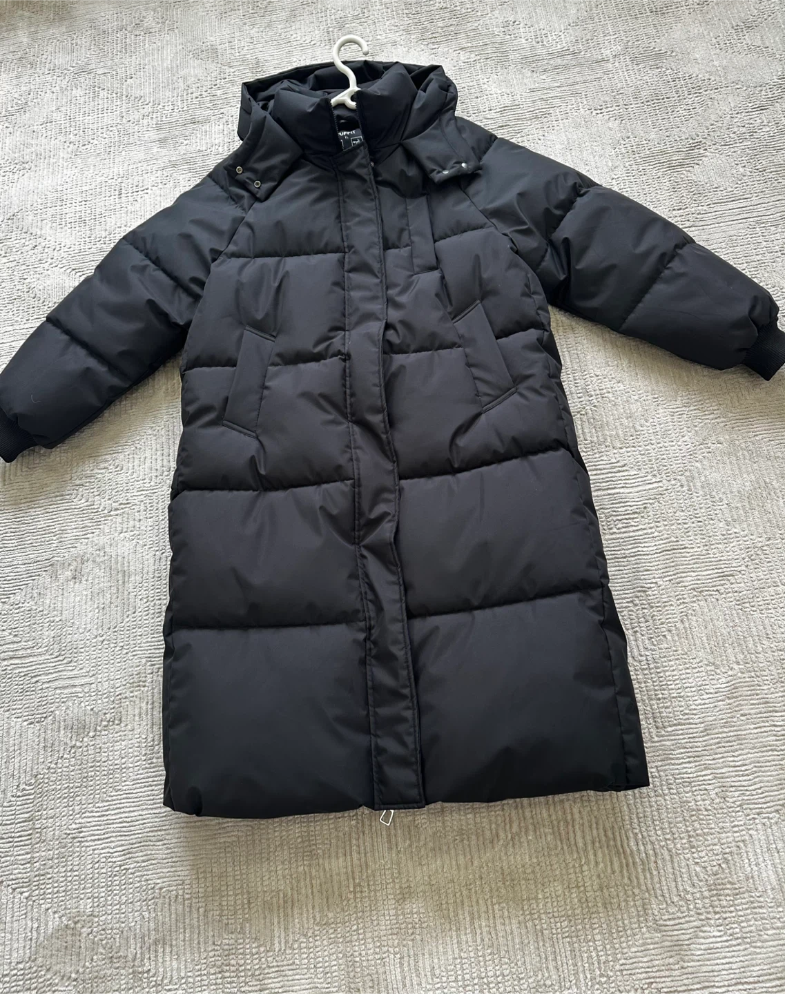 Black Puffer Winter Coat - photo 3