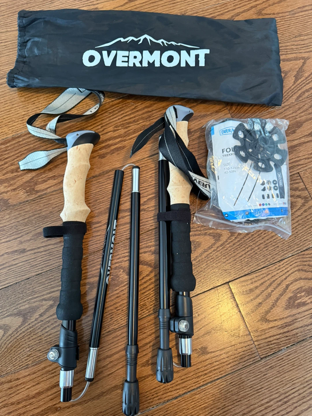 OVERMONT Folding Trekking Poles with Accessories - photo 3