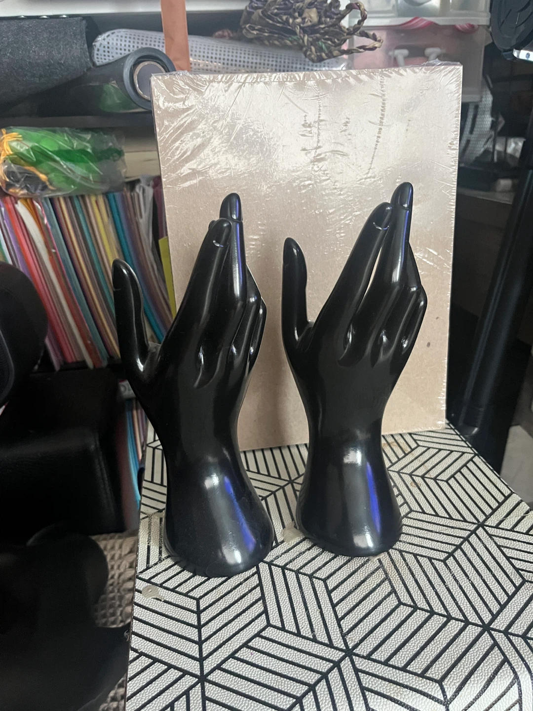 Black Necklace Bust and Hand Displays - photo 2