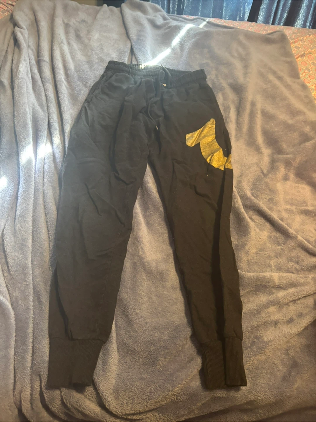 True Religion Loungewear Joggers - Black/Gold - Small