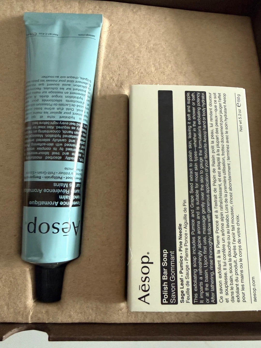 Aesop Reverence Hand Trio Set - Hand Balm + Soap Only! - photo 3