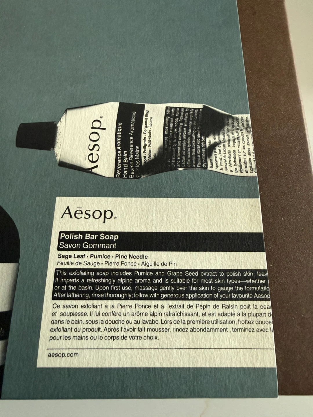 Aesop Reverence Hand Trio Set - Hand Balm + Soap Only!