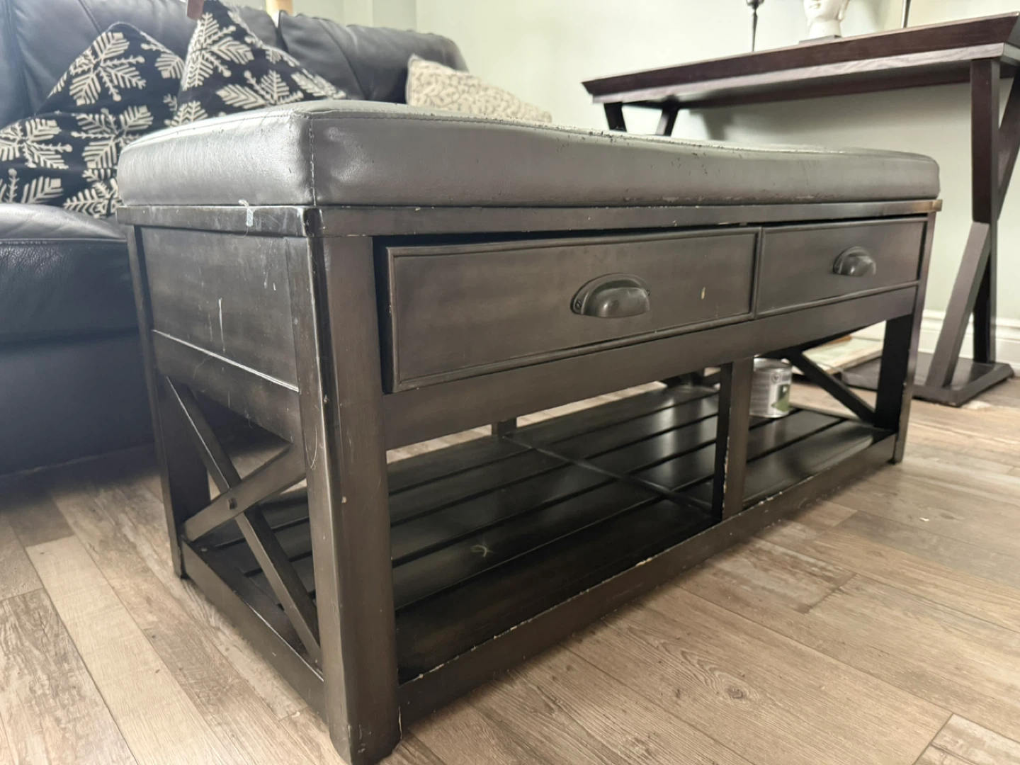 Storage Bench with Drawers - photo 3