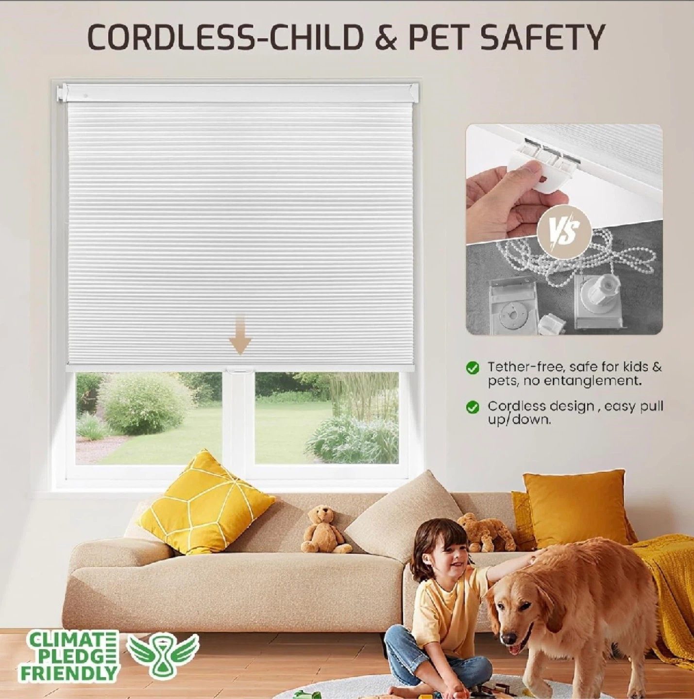 White Cordless Cellular Shade (25”x64”) - photo 4