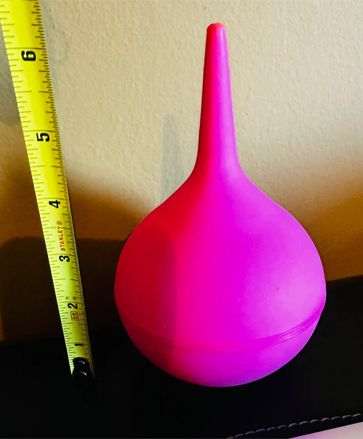 Bright Pink Rubber Bulb Syringe