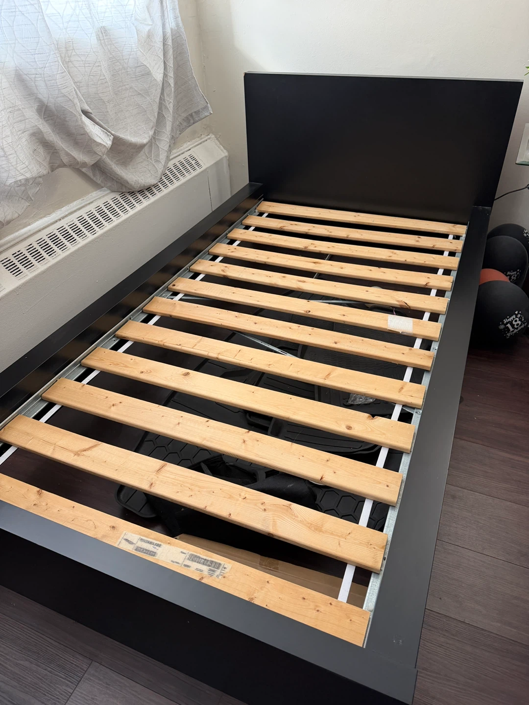 IKEA MALM Twin Bed Frame + Mattress