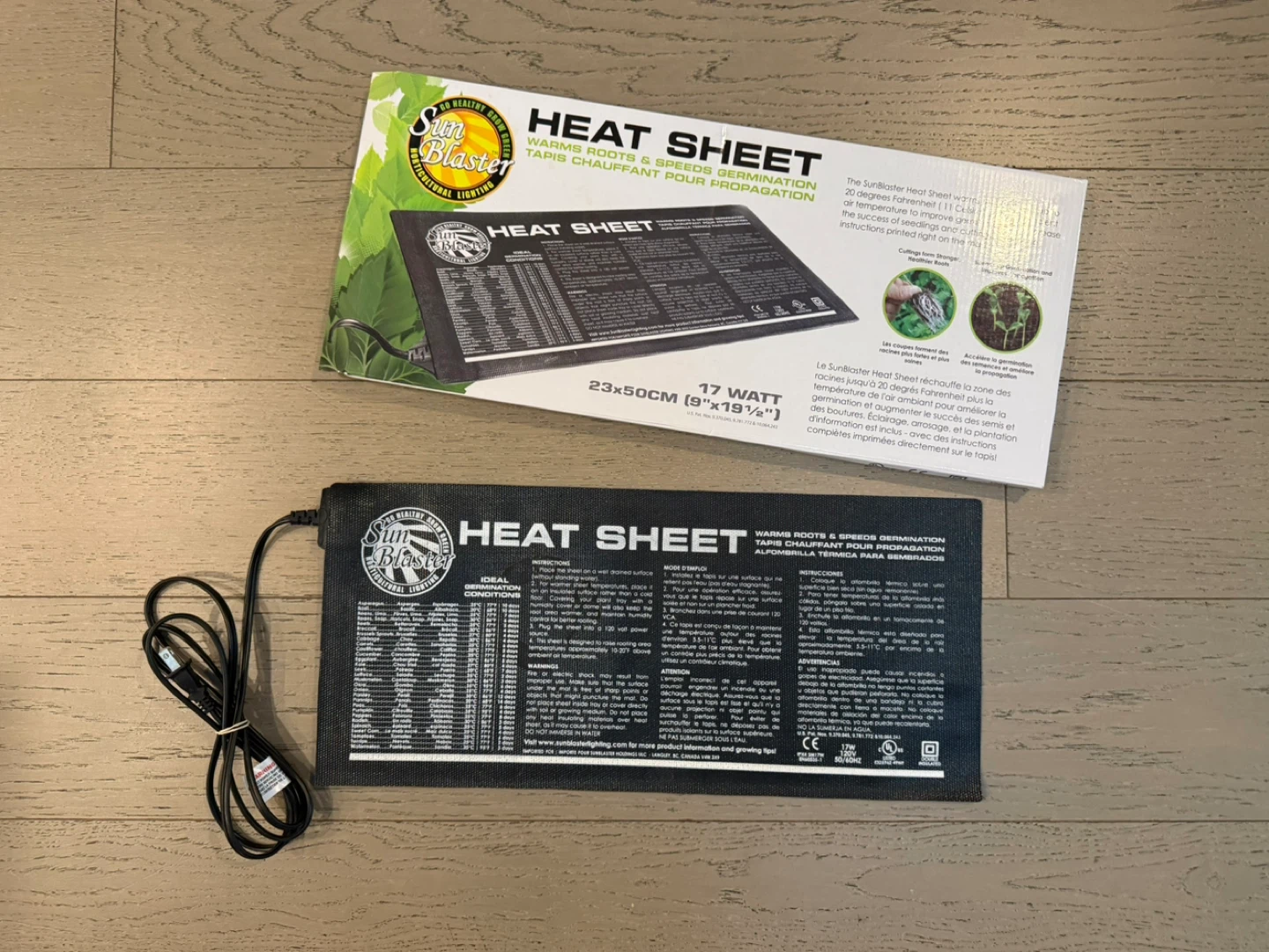 Sun Blaster Heat Sheet 17 Watt 9"x19 1/2"