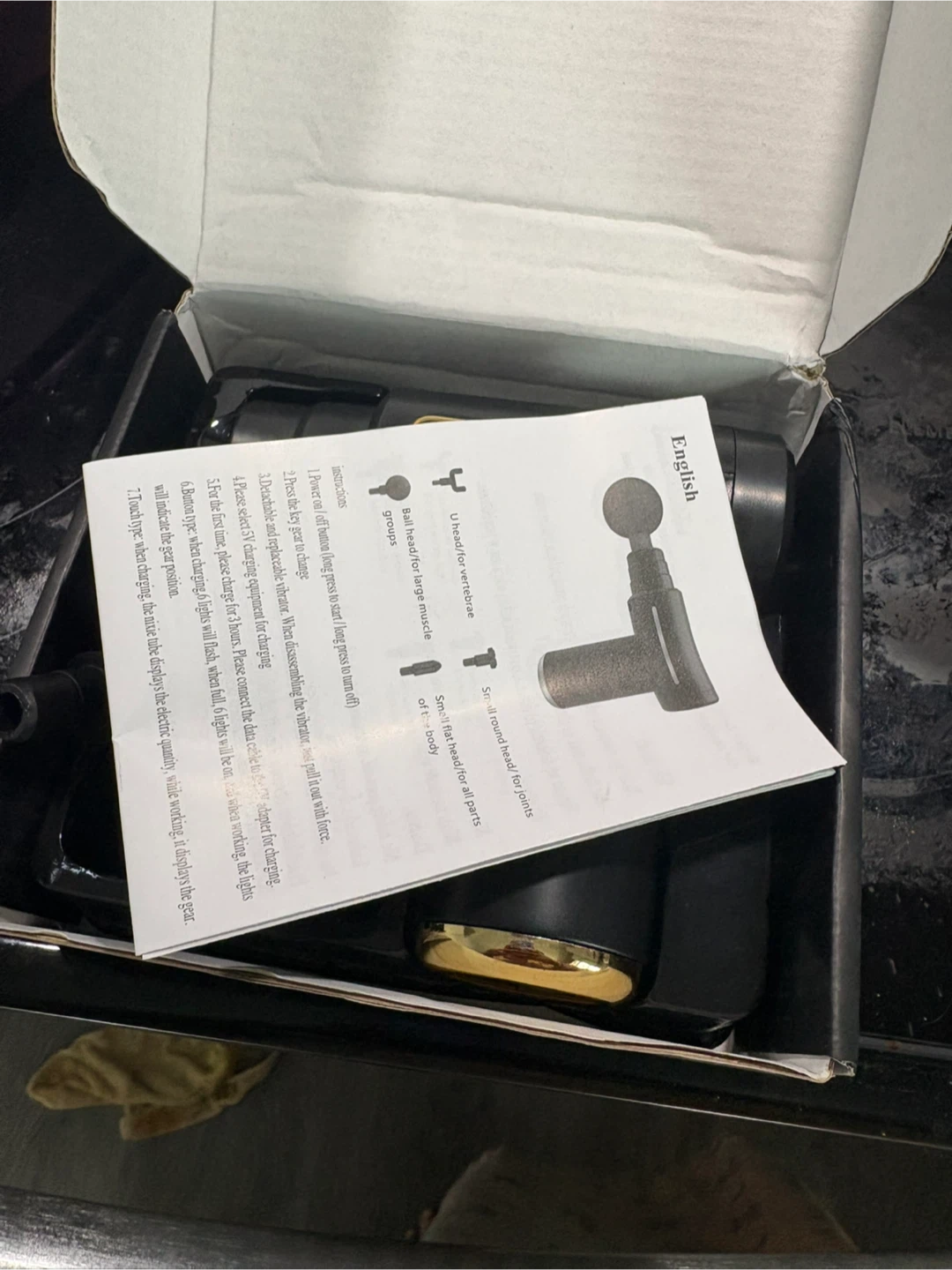 Massage Gun with Attachments - photo 2