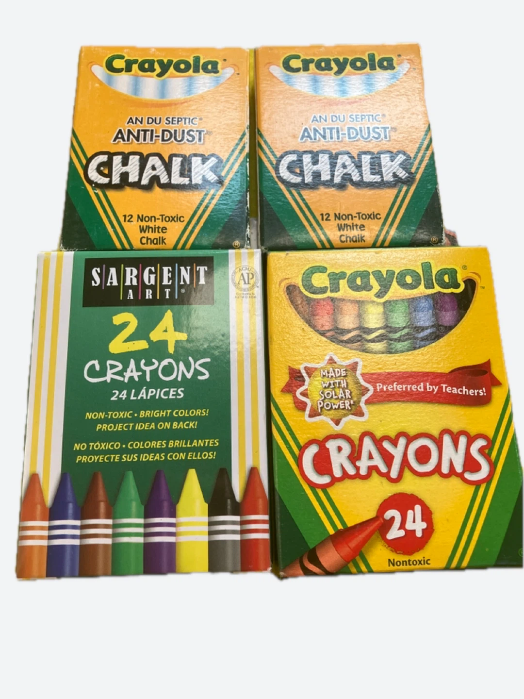 Crayola and Sargent Art Crayons and Chalk Bundle