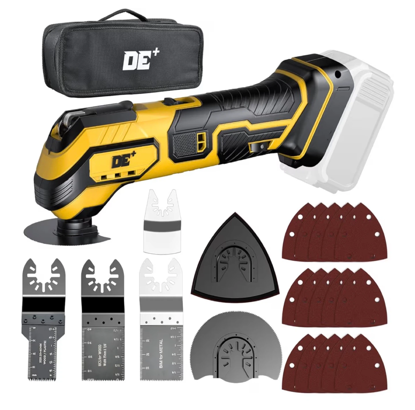 DE+ Model 7308 Cordless Oscillating Multi-Tool Kit - photo 2