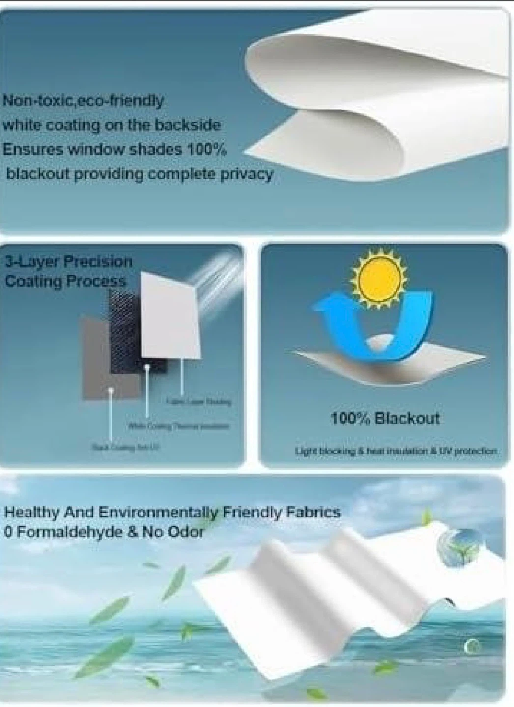 Cordless Roller Shade - 100% Blackout, Beige, 32"x72" - photo 2