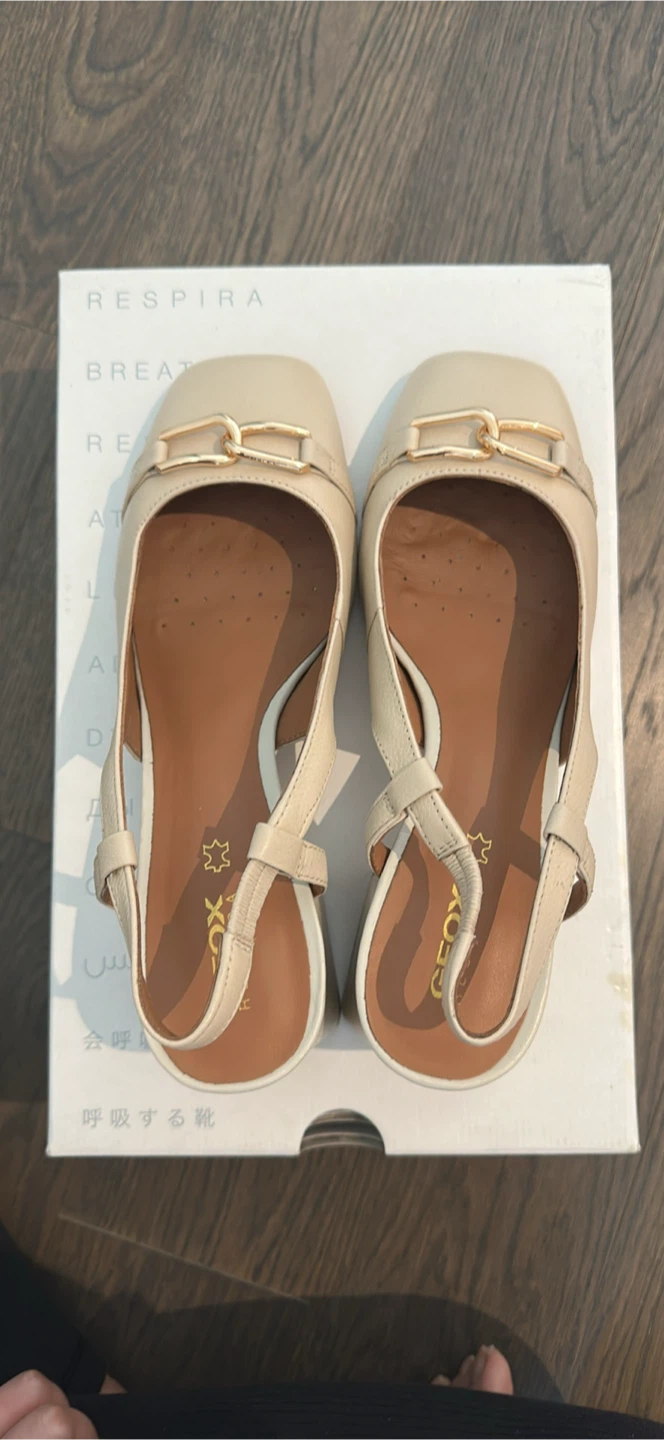 Geox Women's Beige Block Heels Size 7 - photo 2