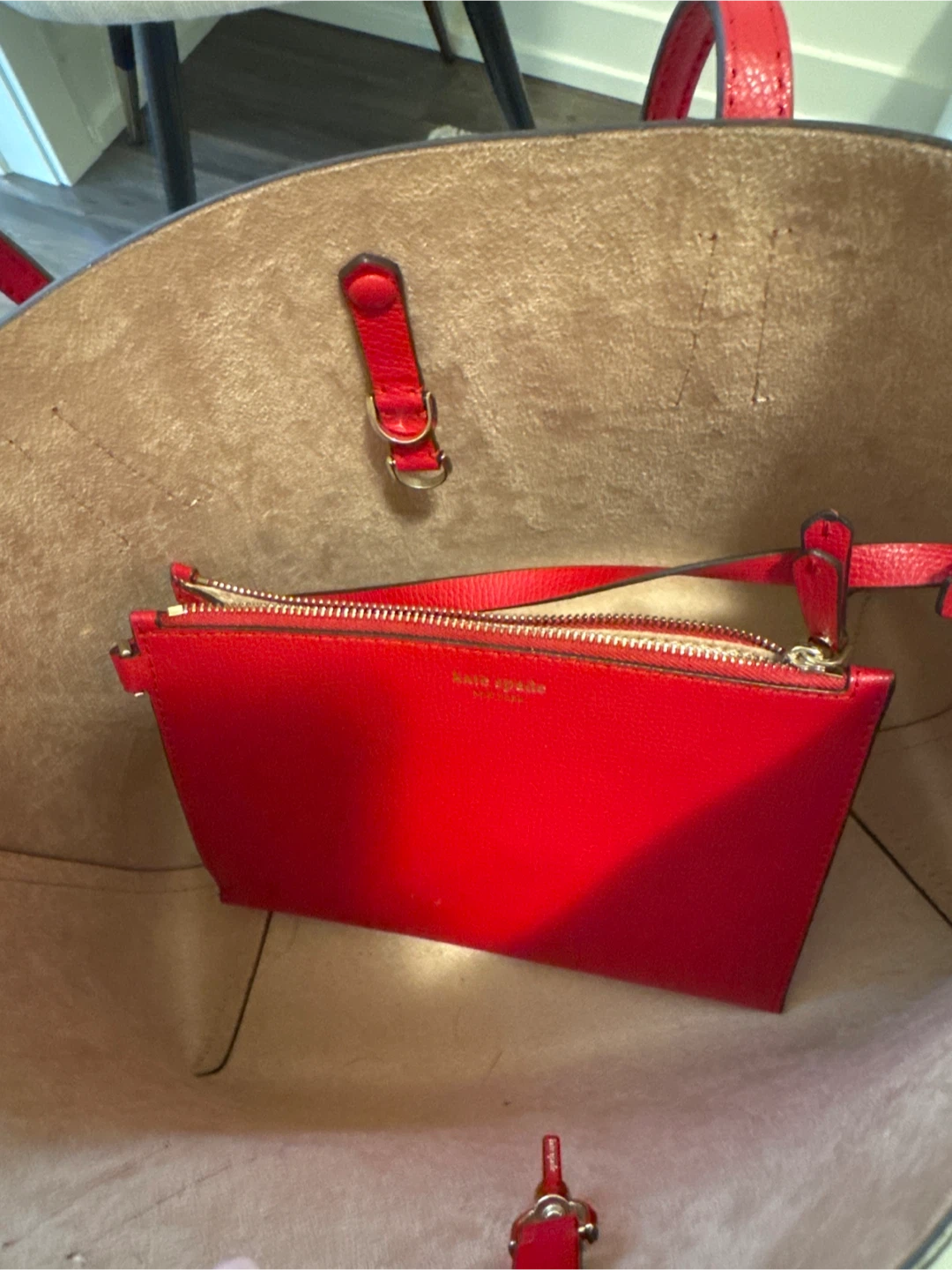 Kate Spade Red Leather Tote - photo 3