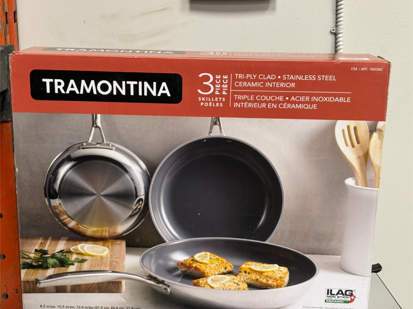 Tramontina 3-Piece Tri-Ply Clad Stainless Steel Skillet Set - photo 4