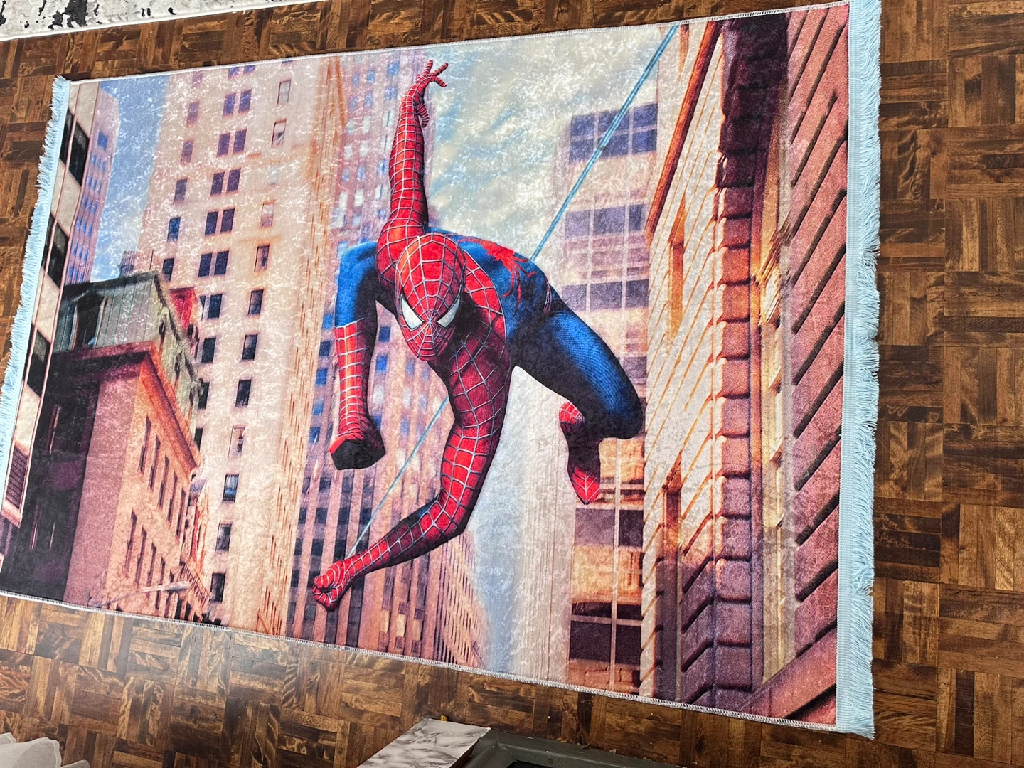 Spider-Man Cityscape Area Rug