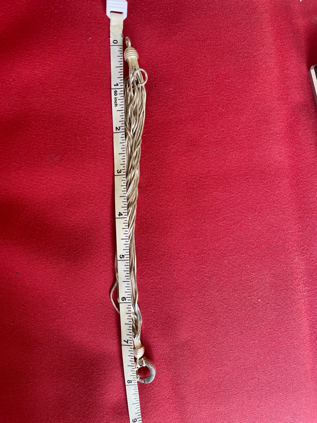 Silver Tone Multi-Strand Bracelet Made in Italy - photo 3