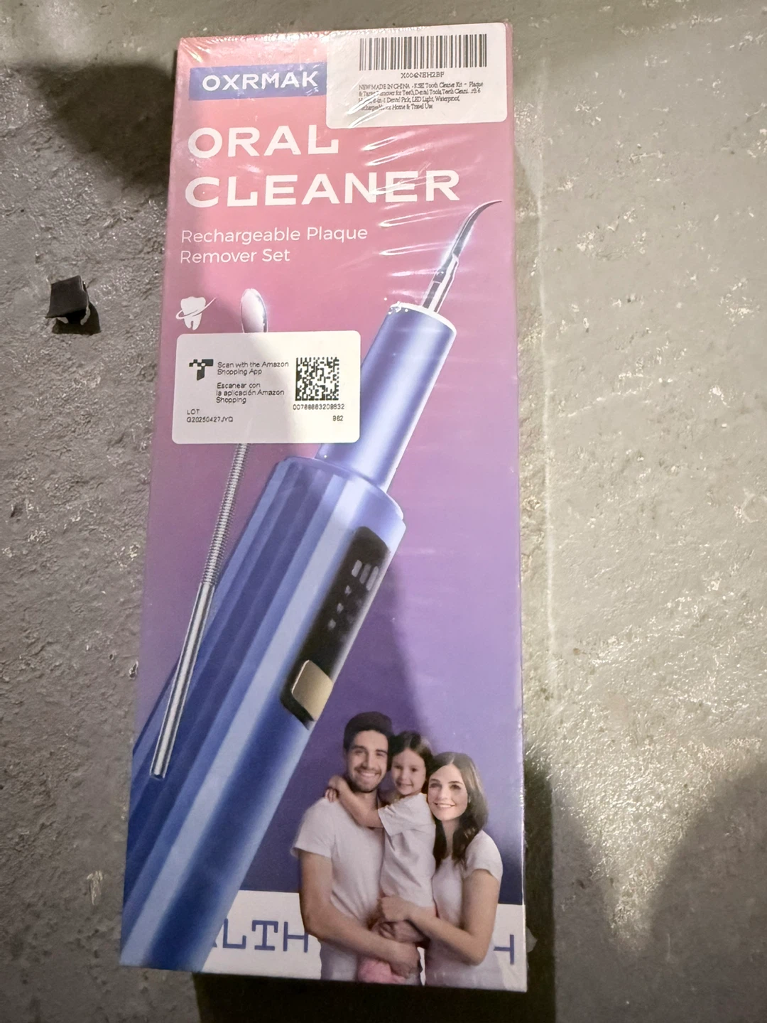 OXRMAK Oral Cleaner Rechargeable Plaque Remover Set