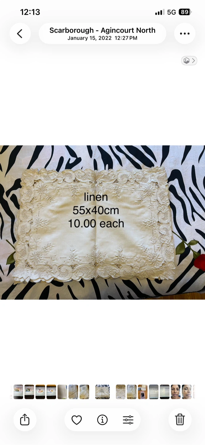 Linen Table Runner 55x40cm
