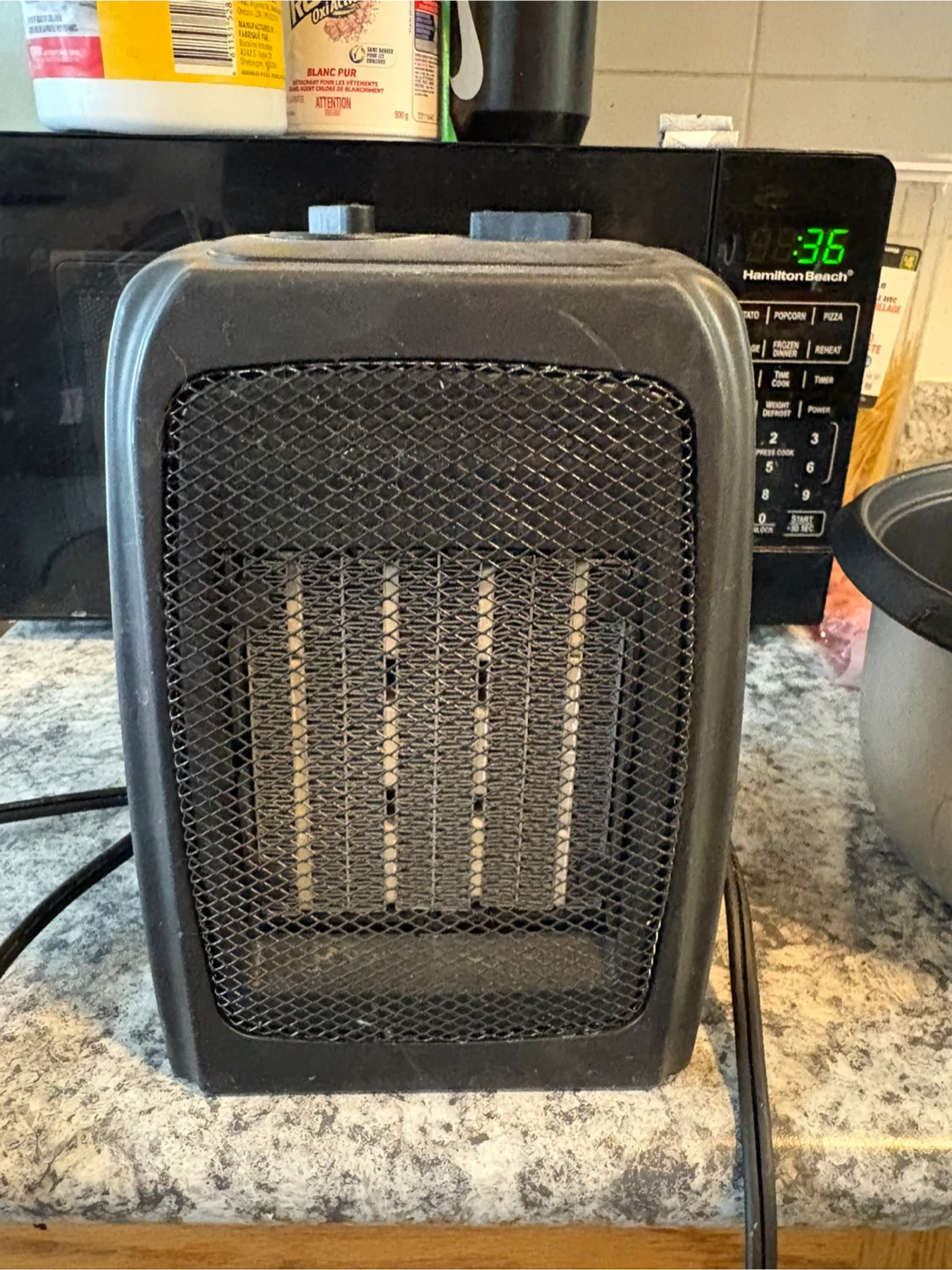 Black Portable Electric Heater