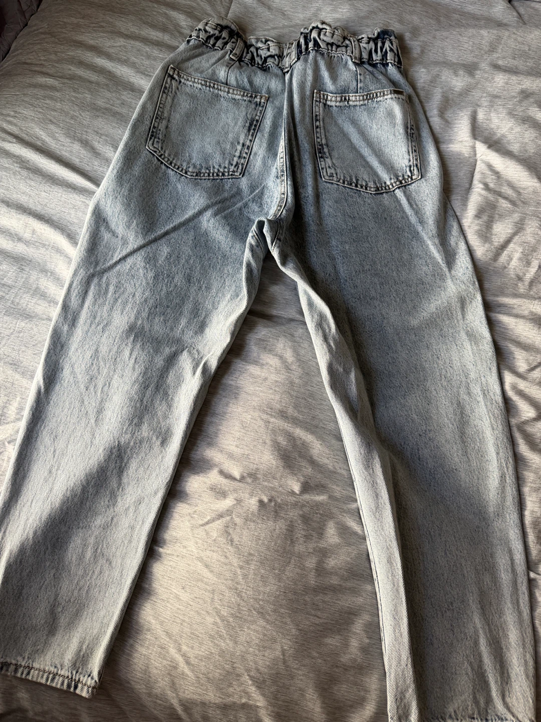 ZARA Women's Light Wash Paperbag Waist Jeans Size US 4 - photo 2