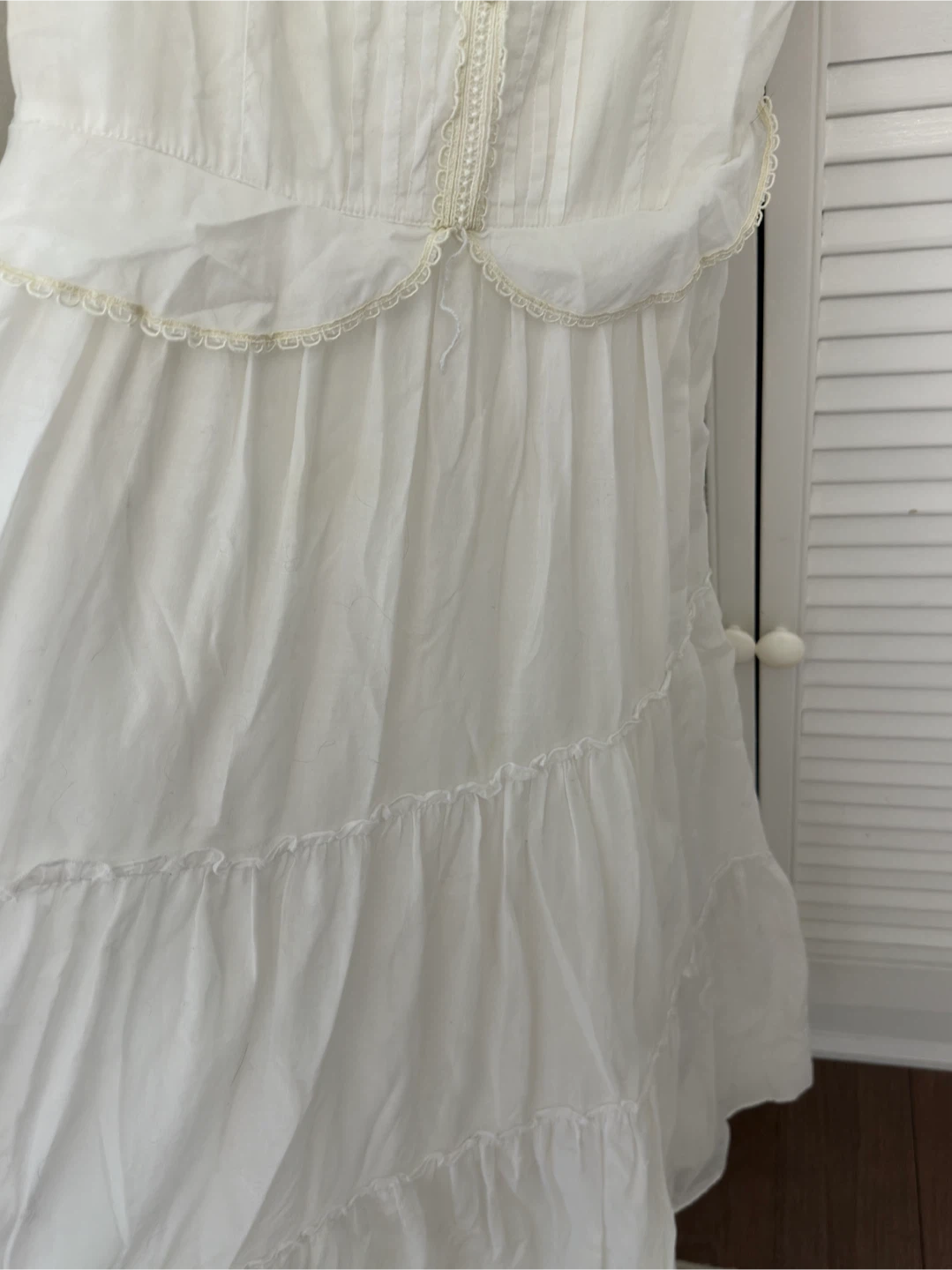 Robert Rodriguez White Tiered Maxi Dress Size 4 - photo 4