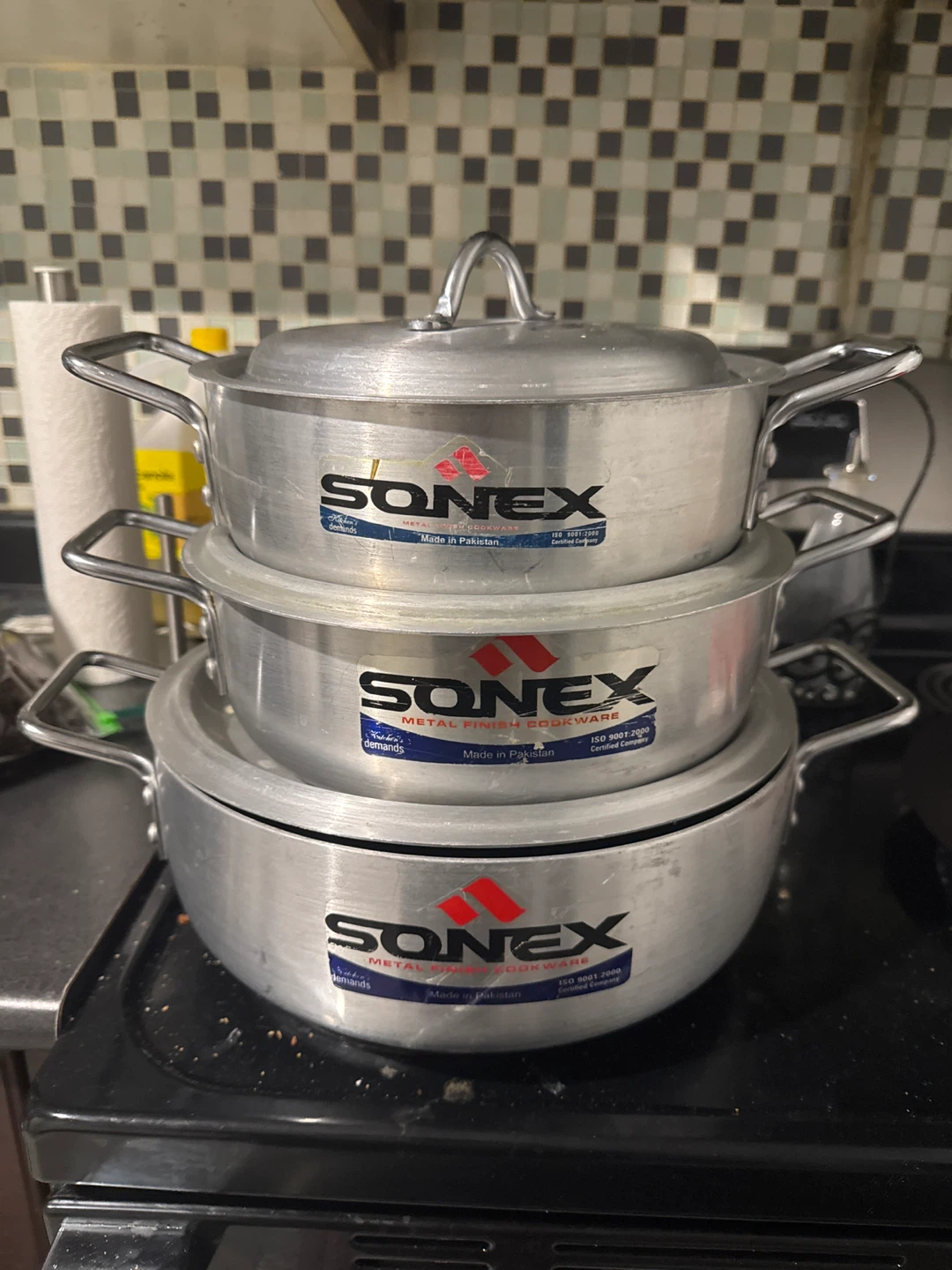 Sonex Metal Finish Cookware Pots Set