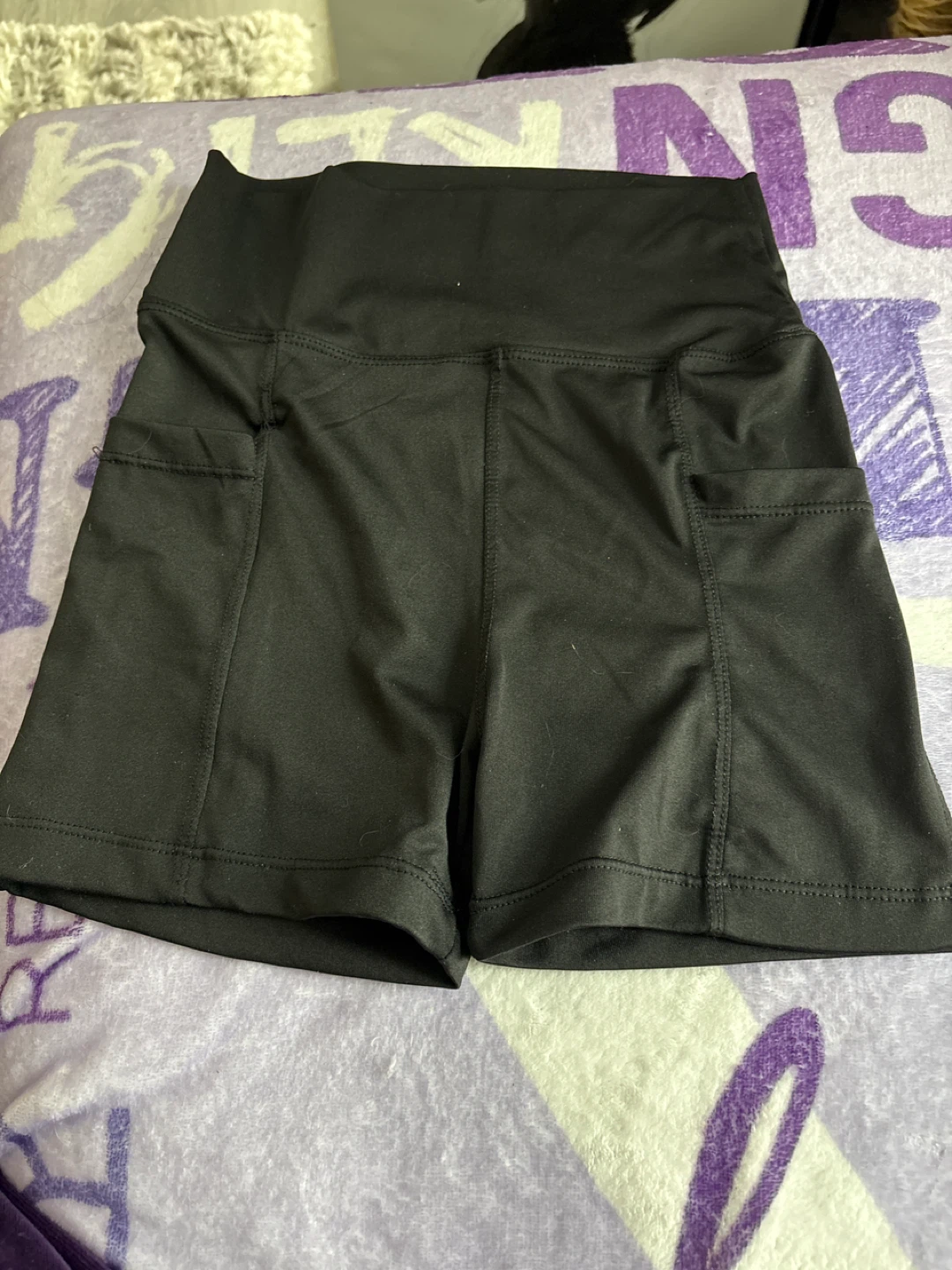 Black Athletic Shorts with Pockets
