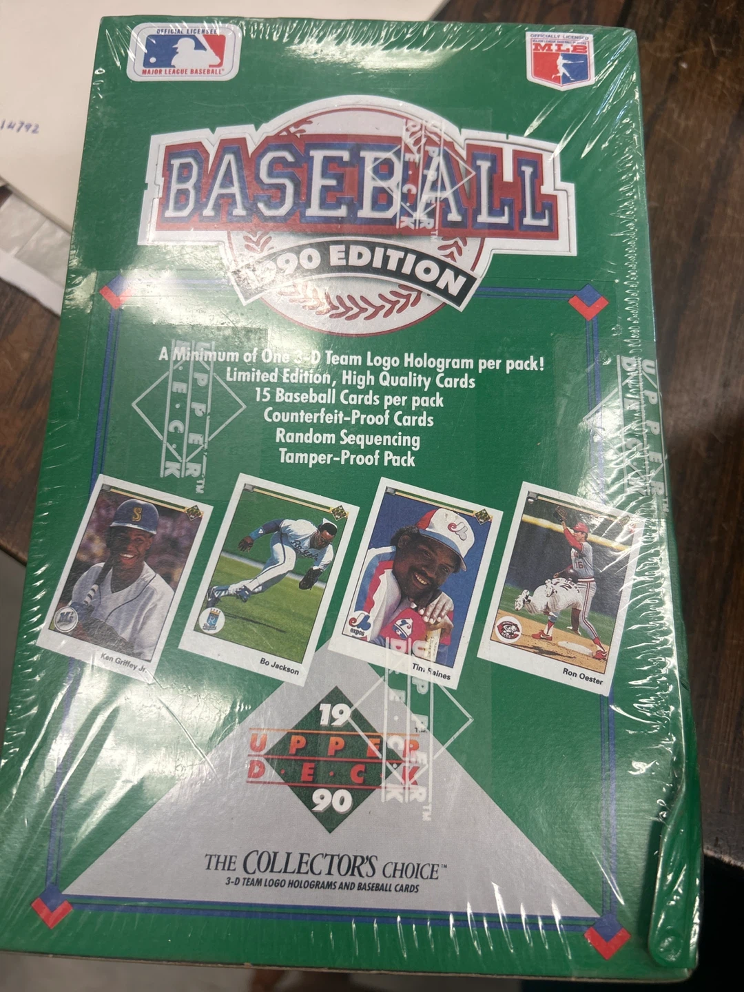 Factory sealed 1990 Upper Deck Baseball Series 1 Hobby Box.