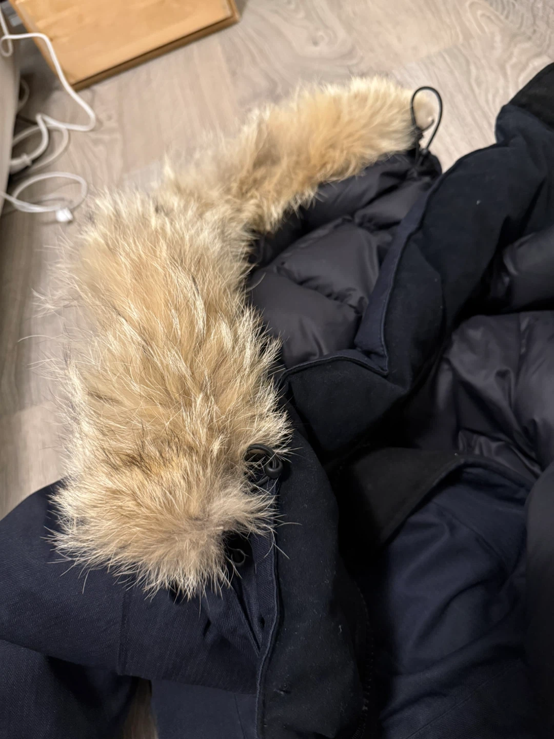 Nobis Women's Navy Blue Parka with Fur Hood - photo 5