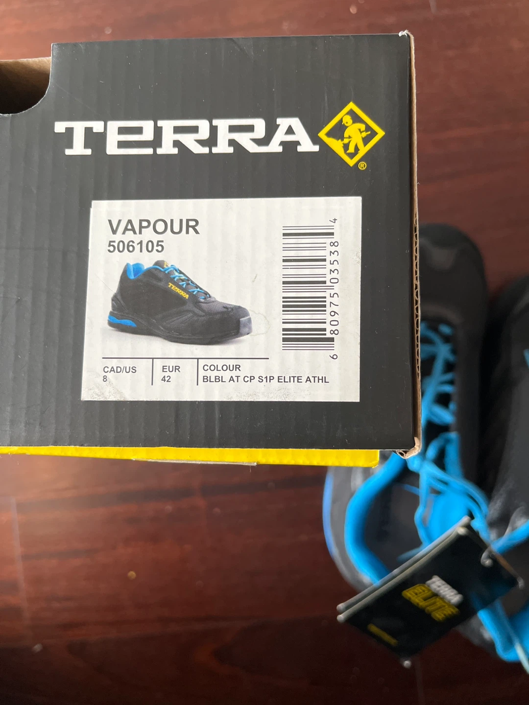 Brand New Terra Vapour CSA Safety Shoes Size 8 – Unused w/ Box - photo 3