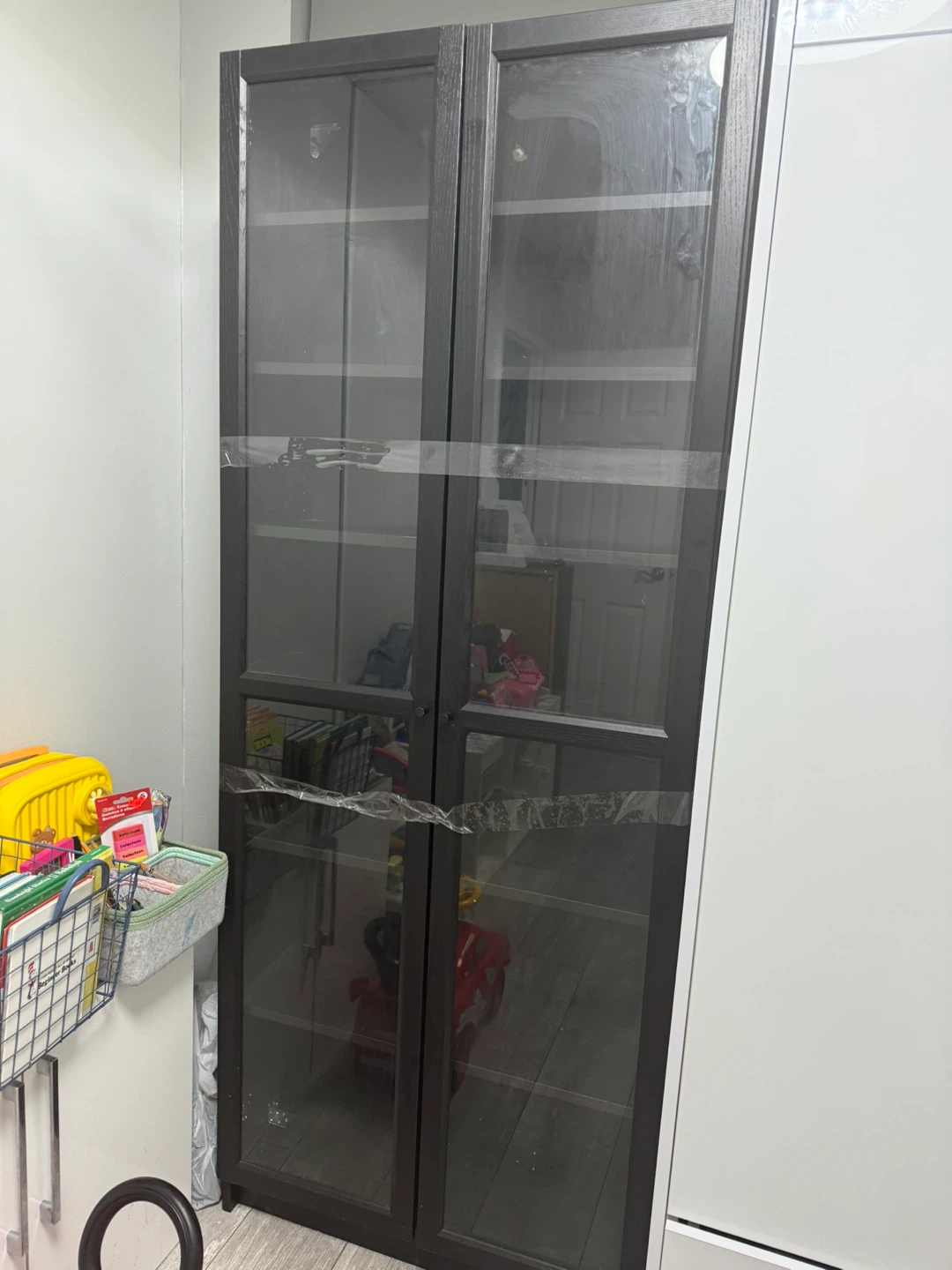 IKEA BILLY BOOKSHELF WITH GLASS DOORS-NEED GONE ASAP! - photo 4