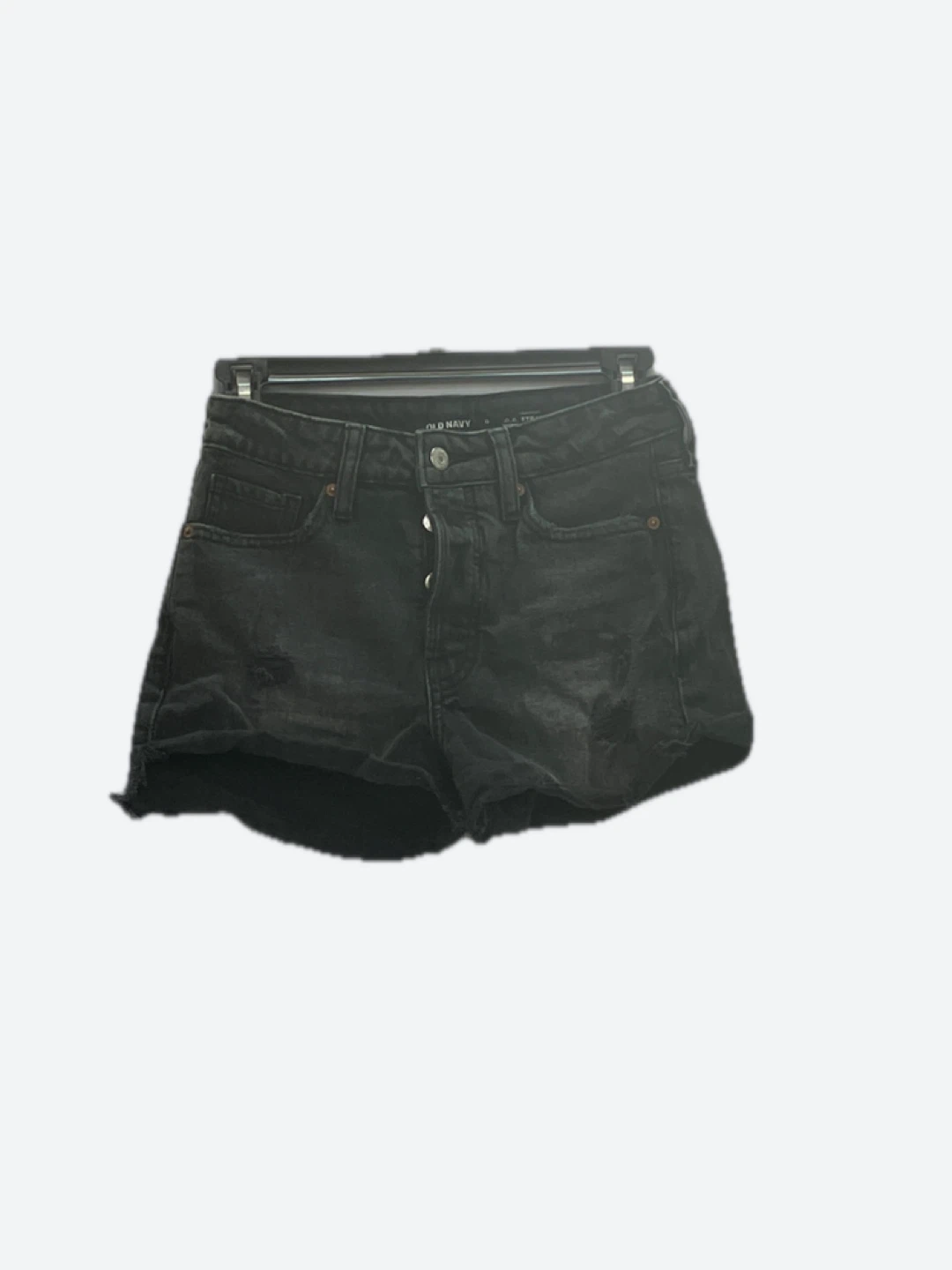 Old Navy Black Denim Jean Shorts Women's Size 0