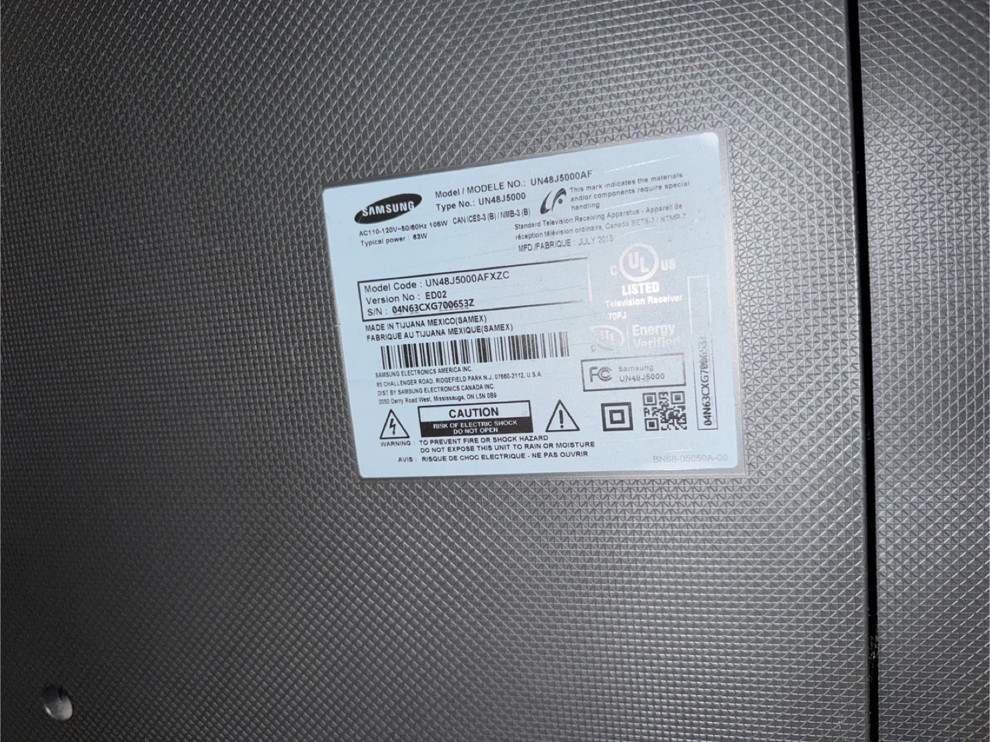 Samsung UN48J5000AF 48-inch Smart LED TV - photo 2