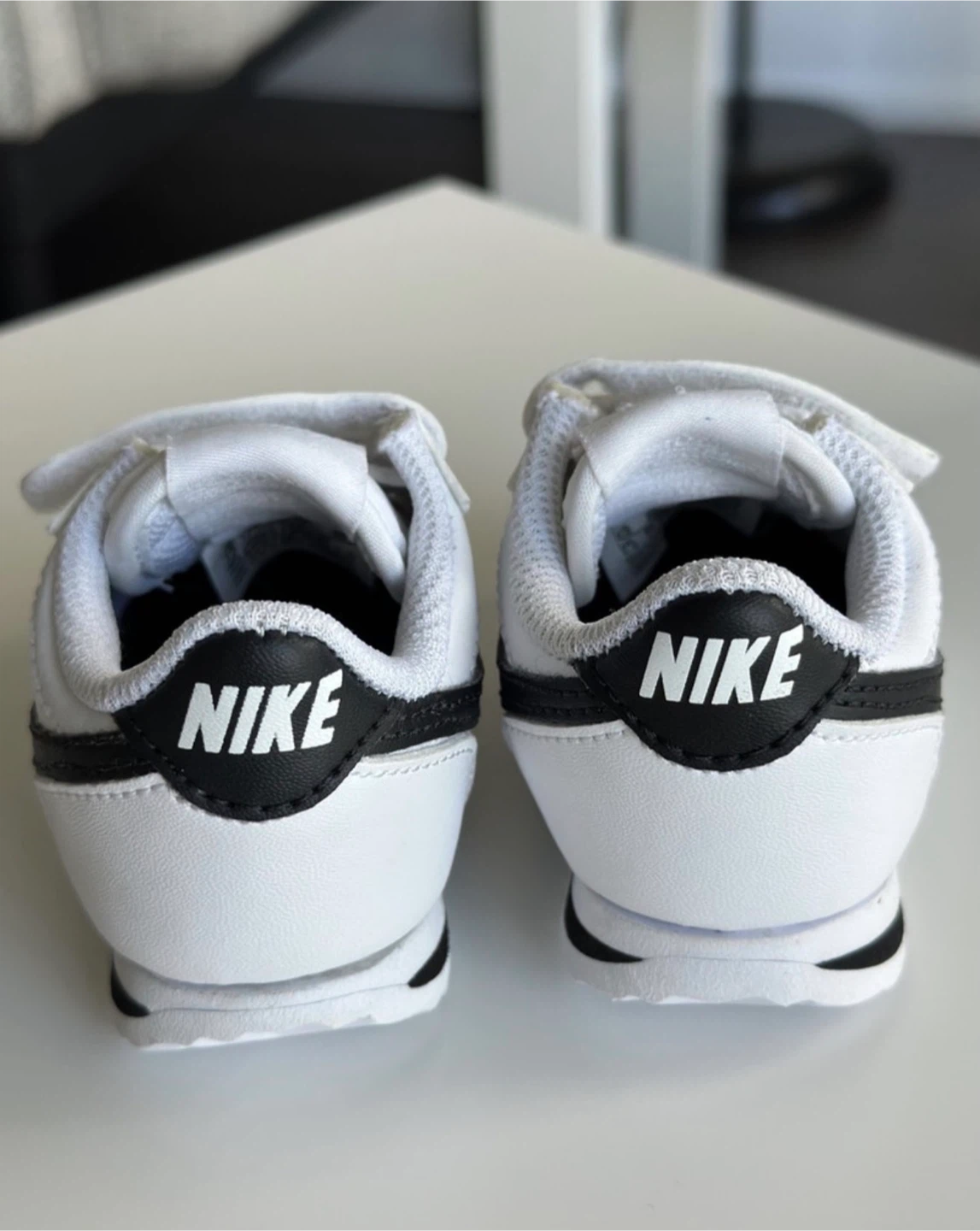 Nike Cortez Shoes Size 2C White/Black - photo 3