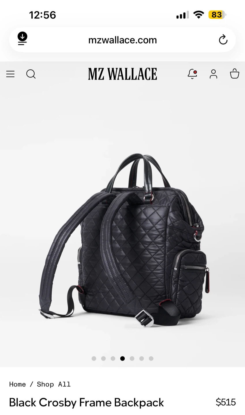 MZ Wallace Black Crosby Frame Backpack - photo 4
