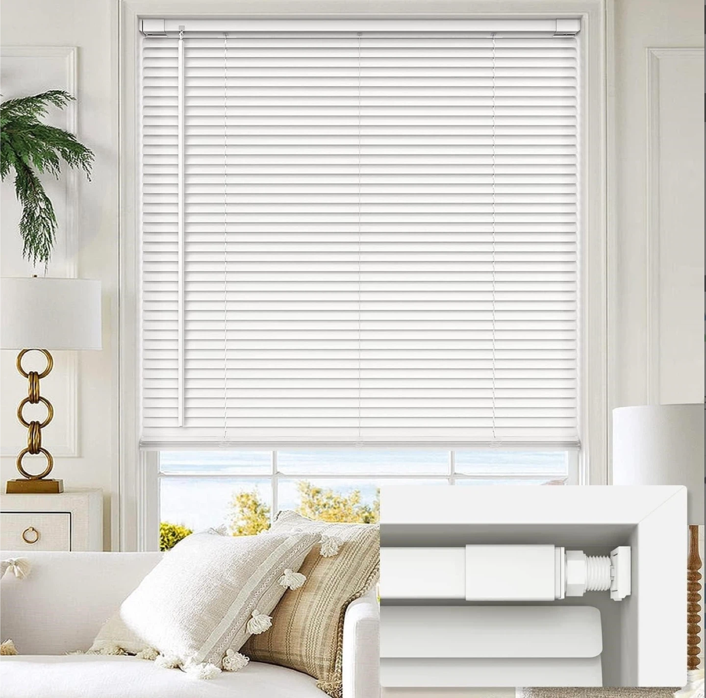 MyShade Cordless Vinyl Blinds, (29.5" W x 64" H)