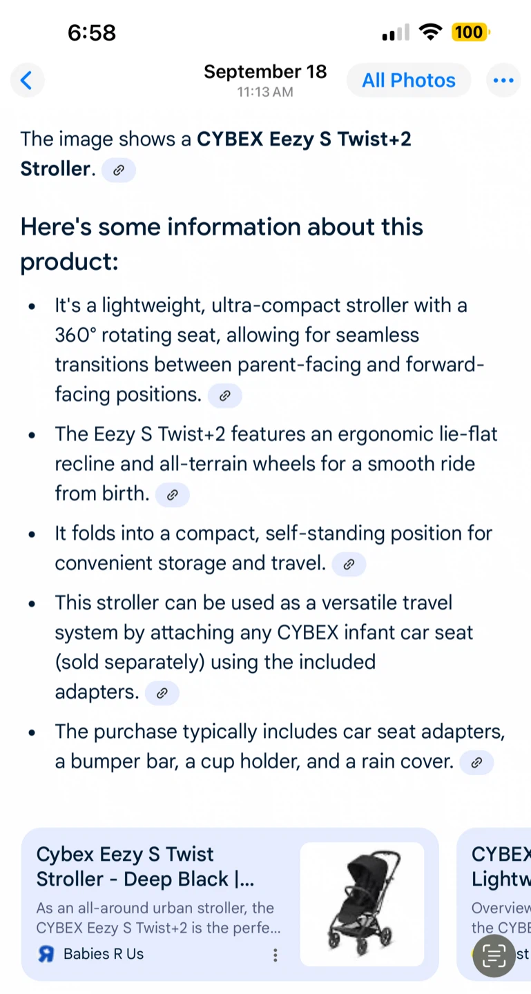 Cybex Eezy S Twist+ 2 Stroller - Beach Blue - photo 3